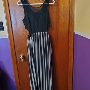 Black striped Forever 21 dress